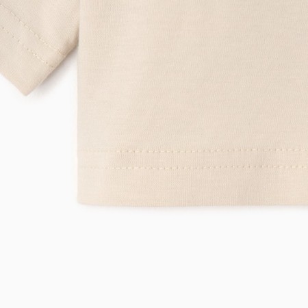 T -shirt Baby shortened KAFTAN "Hearts", p. 34 (122-128 cm), beige-8