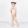 Pajamas: Longslit and pants for girls Basic, height 110-116 cm, beige color