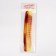 Combined comb, 22.5 × 4.5 cm, amber color