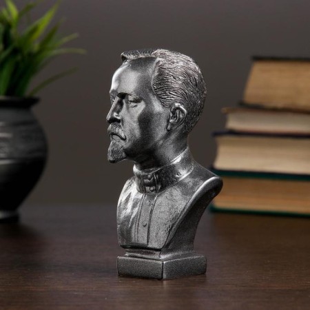 Bust Dzerzhinsky Maly Metallic 6x12x6cm-1