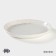 Porcelain dessert plate Magistro urban, D = 17 cm, white color in specking