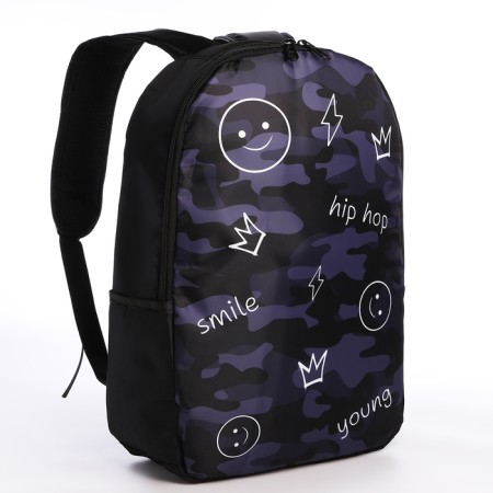 School backpack with a pen-hop, 42x28x13 cm, black color-2