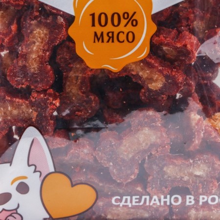 Titbit meat bones for dogs with beef of 100 g-1