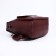 Women's backpack made of artificial leather with lightning, 2 pockets, burgundy color