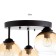 Chandelier 2075/3GD E27 40W coffee-gold 45x45x40 cm Bayerlux