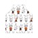 Apron of a kitchen with a photo print "Young rabbits", adjustable, size OS