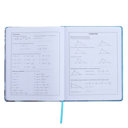 Universal Diary Grade 1-11, 48 sheets "jeans", a solid cover of artificial leather, lam-10