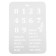 Plastic stencil "Eternal calendar", height digits 3 cm, 22x31 cm
