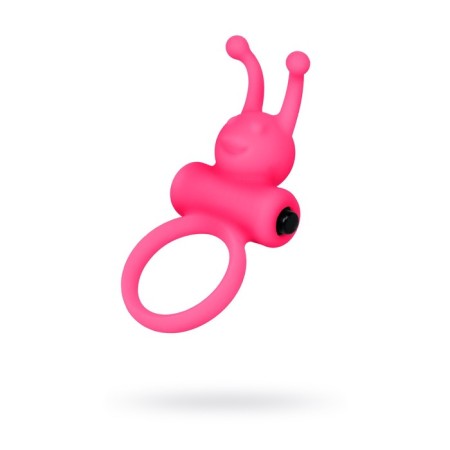 Erectic ring on the penis Eromantica, silicone, pink color, d 3.1 cm