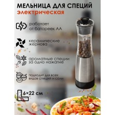 Electric Mill for Folk spices, ceramic mechanism