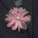 Brooch-stroke textile "flower" echinacea, burgundy color