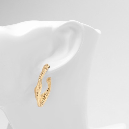 Earrings Metal "Modern" Future, Color Gold-3