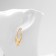 Earrings Metal "Modern" Future, Color Gold