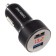 Carline® Car adapter with a 2xUSB voltmeter, 3.4a max, in a cigarette lighter 12/24V, black 10024