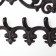 Decorative metal hooks "Medallion with patterns" 23x32x4.5 cm
