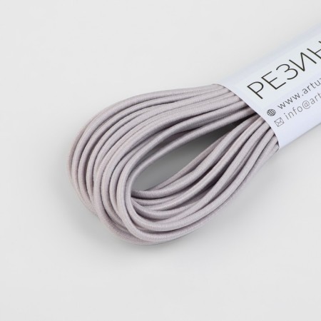 Hat elastic band, 2 mm, 9 ± 0.5 m, 2 segments, gray color-2