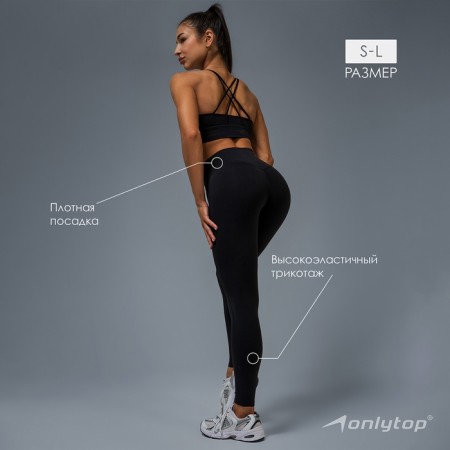 Sports legins Sculpt, rr m, black color-2