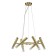 Suspended Indigo lamp, 13006/6p Gold. 6x28W, G9, 480x480x255/1365 mm