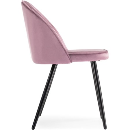 STILL WITH A METAL CARCAS DODO Metal/velor, black/pink 48x54x77 cm-2