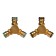 Tee, fast -fast connection, brass, Greengo