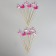 Flamingo skewers, in a set of 12 pieces, color mix