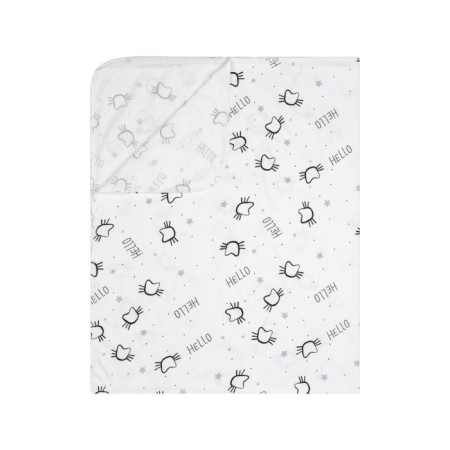 Diaper white cat 102x120cm, culinary 130g/m, 100% cotton-1