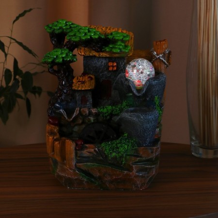 Fountain "Stone Fazend" 12x16x27 cm (with backlight)-2
