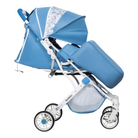 Walking stroller Farfello Comfy Go Cg, Blue color, Colorful White Frame-7