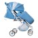Walking stroller Farfello Comfy Go Cg, Blue color, Colorful White Frame