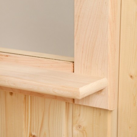 Mirror with a shelf, wood-2