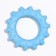 Toy floating for dogs "Ring with spikes" Pizhon Premium, foamed TPR, 8 cm, blue