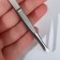 Direct, narrow tweezers, 9 cm, on a blister, silver color, B-157-S