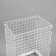 The basket-drill is folding, on wheels, 1 shelf, 60 × 40 × 80 cm, white color