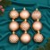 Set of balls plastic 9 pcs "Isabelle" geometry, gold