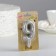 Candle in the Cake "Balls", number 9, silver, 5.5 cm