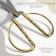 Scissors for needlework, mowed blade, 7 ", 17 cm, gold color