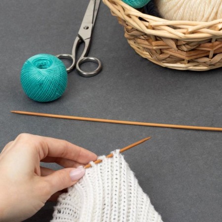 Knitting needles, straight lines, d = 3 mm, 25 cm, 2 pcs-8