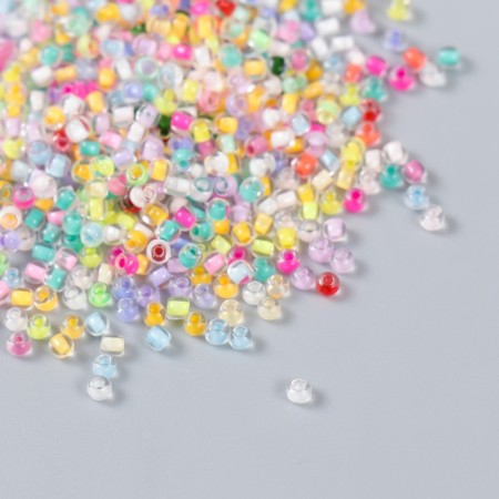 Glass 12/0 "Transparent. Color middle. Color" 10 g-1