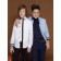 Surchashka upper for boys, height 128 cm, blue color