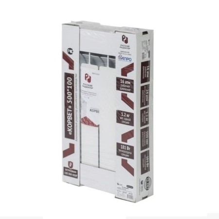 Aluminum radiator "Russian radiator" corvette, 500 x 100 mm, 4 sections-3