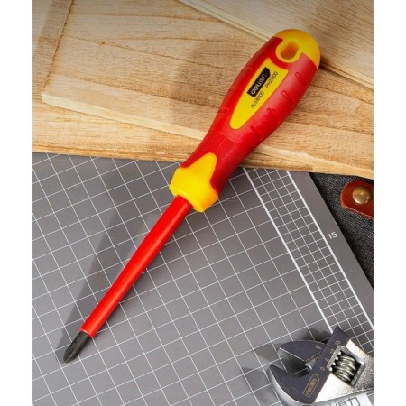 Dielectric screwdriver DELI, PH2 x 100 mm, CRV, up to 1000 V-1