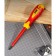Dielectric screwdriver DELI, PH2 x 100 mm, CRV, up to 1000 V