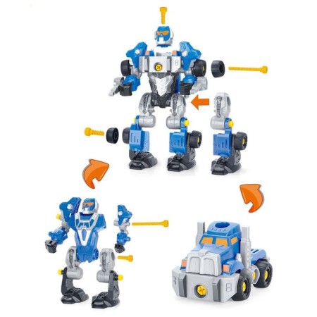 Design machine "Mega Robot", 3 in 1, with a light screwdriver, works from batteries-1