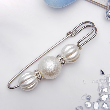 Marshmallow "marshmallow" 7cm, white color in silver-4