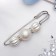 Marshmallow "marshmallow" 7cm, white color in silver