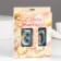 Candle in the cake jubilee "line" (set 2 in 1), number 30, blue metallic, 6.5 cm