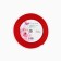 Satin tape with embossing "I love you", red, 2 cm x 22.5 m