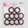 Curtains, d = 4/6.5 cm, 10 pcs, brown color