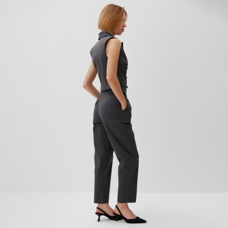 Women's pants Minaku: safari color graphite, river 42-2