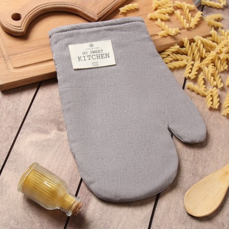 Ethel Ethel mittens, col. Gray, 20x28 cm, 70% HL, 30% linen, gut 250 g/m2